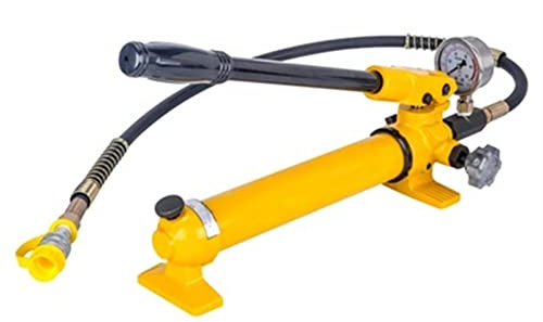 CP-390 Pompe hydraulique Manuelle Portable à Haute Pression Pompe à Main Pompe à Main SUNBING (Color : CP-390 with Gauge)