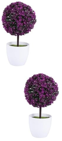 Zerodeko 2st Künstliche Pflanzen Pflanztöpfe Für Zimmerpflanzen Buchsbaumkugeln Kunstpflanzen Ball Aus Künstlichen Pflanzen Blumentöpfe Für Zimmerpflanzen Ornamente Mini