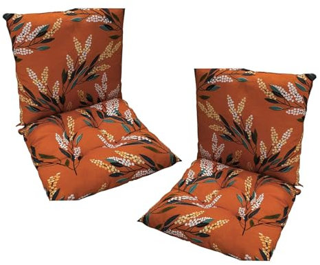Yahbrra 2er Set Niedriglehner Auflagen Set Stuhlauflage 40*80cm Sitzkissen Niederlehner Gartenstühle Sitzauflagen Stuhlkissen Abnehmbarem Rückenlehne Auflage ( Color : Anti-slip(D) , Size : 40*80CM(2