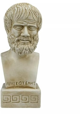 Statua di Aristotele filosofo greco scienziato fatto a mano busto in gesso scultura