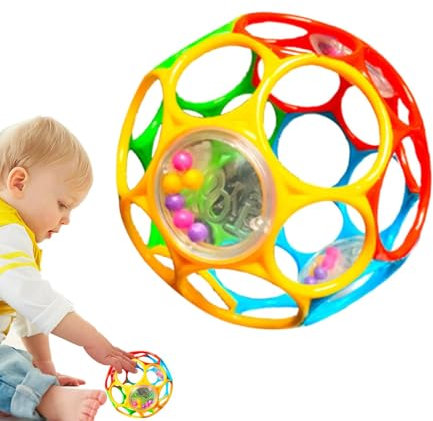 Beissring Baby Spielzeug 6 Monate Rassel Motorikball Greifball Shake & Krabbel Motorikspielzeug Montessoris Beißring & Rassel Für Babys Sensorik Spielzeug Rassel Baby Greifball Für Mädchen Und Jungens
