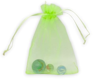 Generisch Organzabeutel Organzasäckchen Geschenkbeutel Schmuckbeutel Hochzeit Feier (Hellgrün, 13 x 18)