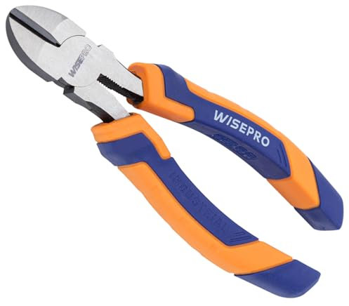 WISEPRO 6 Zoll Seitenschneider, Chrom-Vanadium Stahl, Präzisionsschneidezange zum Abisolieren Kabelschneiden für harte, Weiche Drähte