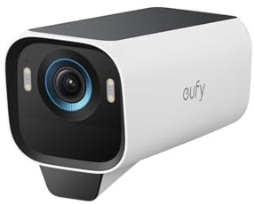 eufy Security eufyCam S3 Pro Add-on Solar Security Camera Outdoor Wireless, Colour Night Vision, 4K Resolution, Forever Power 2.0, Face Recognition AI, Expandable Local Storage (Renewed)