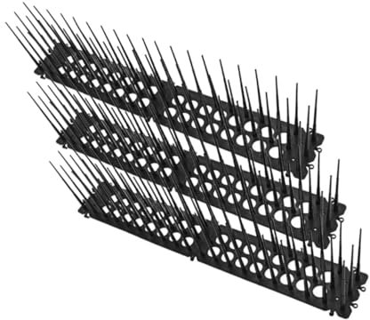 Toddmomy 3pcs Bird Spikes for Pigeons Cats Dogs Plastic Fencing Spikes Diy Bird Deterrent Kit