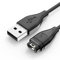 Wanme Chargeur Cable Compatible avec Garmin Venu/Venu 2/Venu 3/Venu 2S/Venu SQ 2/VenuSQ/Vivoactive 3/5, Garmin Fenix 6 6S 6X Pro, 5 5S 5X Plus, 7 7S 7X, Câble de Charge (Noir, 50CM)