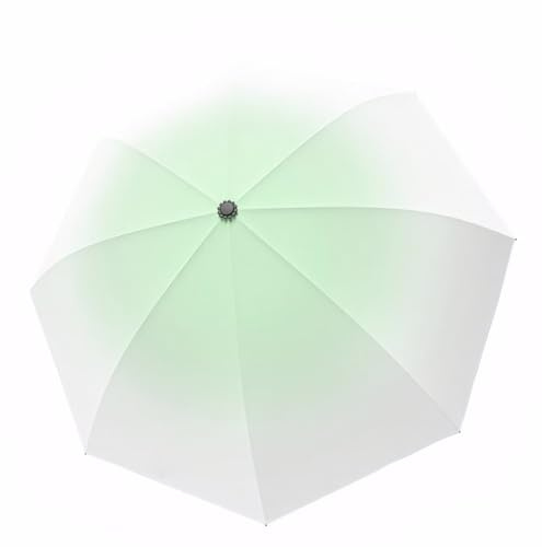 Meichoon Paraguas de Viaje con UPF 50 Protección UV Portátil y Compacto 8 Varillas Liviano Impermeable y a Prueba de Viento Sombrilla Elegante con Degradado para Senderismo y Mochileros