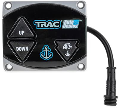 Cabrestante de ancla Trac Outdoors G3 con interruptor automático (segundo interruptor) - Funcionamiento arriba/abajo/automático - Para usar con cabrestantes de ancla eléctricos TRAC AutoDeploy - Mode