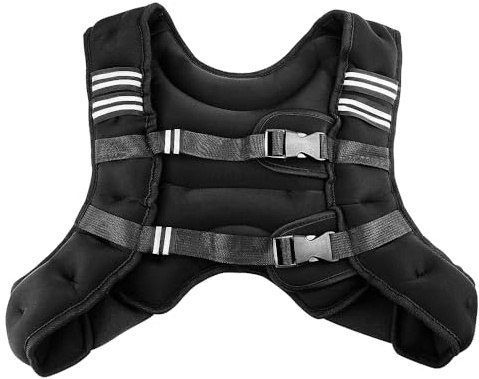VELLUSTRA Gilet Zavorrato, 5KG, Giubbotto Zavorrato per Aumentare il Carico e l'Intensità dell'Allenamento, Perfetto per Rafforzamento, Corsa, Cardio, HIIT, Gilet Zavorrato da Corsa per Donna e Uomo