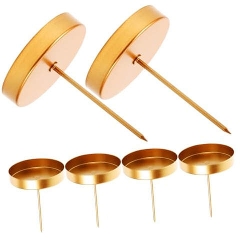 NULYLU 6pezzi Vassoio Portacandele in Supporto Per Candele Vassoio Per Candele in Portacandele Per Esposizione