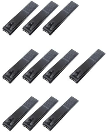 VALICLUD Nagelknipser Carbonstahl Mittlere Größe Nagelschneider Maniküre Pediküre Für Zuhause Und Reise – 10 Stück Sicher Langlebig