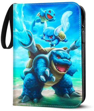 Sammelkarten Album for pokemon - 900 Karten Kapazität Sammelalbum Groß | 9 Taschen/Seite • 50 Doppelseitig • Wasserdicht Hefter • PU-Leder • mit Reißverschluss • perfekt für Sammler
