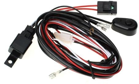Licht Ein/Aus-Schalter, 40-A-Relais, 12 V, 180 W, Relaiskabelbaum für Auto-LED-HID-Halogenscheinwerfer, LED-Arbeitslicht, Nebelscheinwerfer