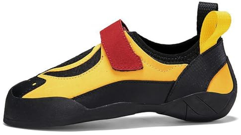 Professional Indoor Rock Climbing Bouldering Shoes for Men - Entry Anti-Slip Outdoor Rock Climbing Training Shoes (Gray Yellow,11)