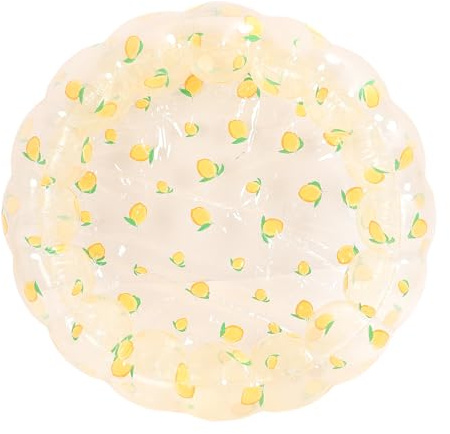 Piscina Hinchable Pequeña para Niños, PVC Seguro y Portátil 75x25 cm - Diseño Colorido y Resistente, Ideal para Jardín y Fiesta Infantil en Interior y Exterior (Limón Transparente)