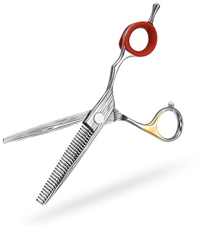 A.P. Donovan - Haarschere/Friseurschere aus Edelstahl - (Größen 5,5/6,0/6,5 Zoll) rostfrei - zum Ausdünnen für einen präzisen Schnitt - damast - 6.0 (Zoll) Modellierschere