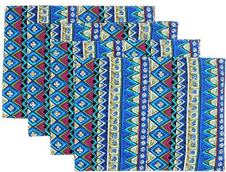 tidetex Boho rural mesa mantel individual Set 4 piezas Moderno Geometría Reversible de Bohemia Conjunto de 4 lugar alfombrilla Doilies – Juego de manteles individuales alfombrilla de mesa de comedor