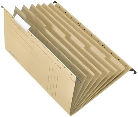 Original Falken Projektmappe und Personalmappe UniReg. Made in Germany. Aus Recycling-Karton für DIN A4 seitlich offen braun Blauer Engel Personalakte Personalhefter für die lose Blatt-Ablage