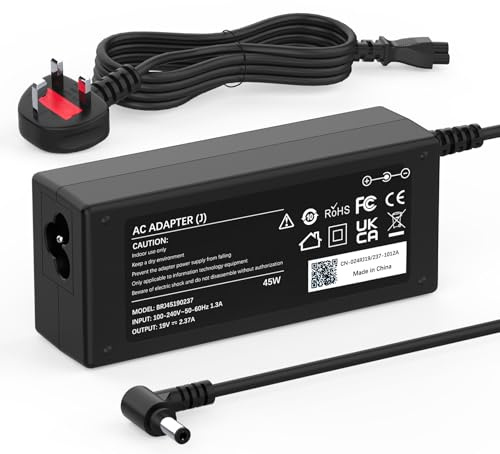 45W Laptop Charger Compatible with Asus X401 X550L X551C X551M X705M X552L X555L X751L X751N F551C F551M F554L F555L F751L F751M R556U R556L R510L R751L AD883020 EXA1208EH Power Adapter 5.5 * 2.5mm
