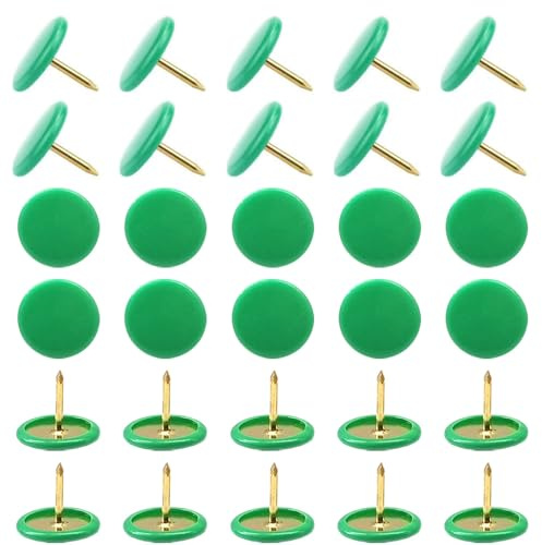 Yosawo 150 Stück Bunt Reißnägel Reißzwecken Runde Pins Thumbtacks(Green)