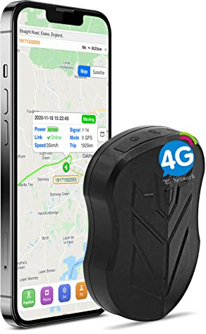 SinoTrack 4G GPS Tracker for Vehicles, ST-905L Strong Battery Anti-Theft GPS Tracker Waterproof Locator Real-Time Location Device for Car Motorcycle Truck Taxi with No Monthly Fee Tracking System