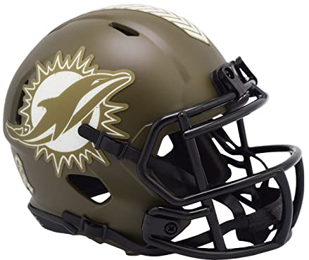 Riddell Speed Mini Football Helm Salute Miami Dolphins