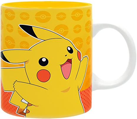 Pokemon Comic Strip 320 ml Tasse, Gelb