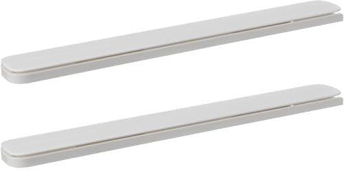 Operitacx Set Di 2 Guide Scorrevoli Autoadesive Per Cassetti, Guide Di Scorrimento Bianche Per Armadi E Contenitori, 26.4cm