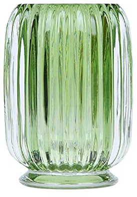 DASITON Make up Pinsel Aufbewahrung,Pinselhalter Kosmetik Aufbewahrung aus Glas,Kristall Pinselhalter Makeup Brush Holder Organizer,Pinsel Organizer für Schminktisch,Schlafzimmer,Badezimmer(Grün)