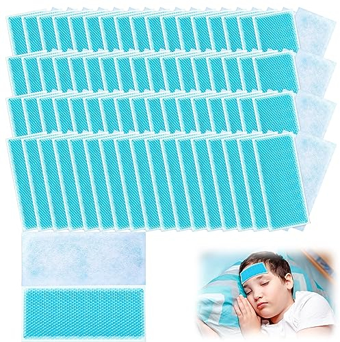 50 Cerotti Refrigeranti: Gel per Disturbi Febbrili ed Emicranie, Compresse Fredde per Mal di Testa, Adulti e Bambini