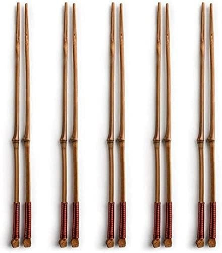 bacchette sushi bacchette cinesi bacchette Bacchette riutilizzabili antiscivolo, lavabili in lavastoviglie, bambù viola giapponese e Nanzhu(Color:1,Size:)