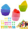 44 Pcs Bento Lunch Box Accessories for Kids,Includes 24 Pcs Thicken Silicone Cupcake Liners,20 Cute Animal Food Picks, Easy to Preparing Lunch and Make Lunchtime Fun with Our Kids