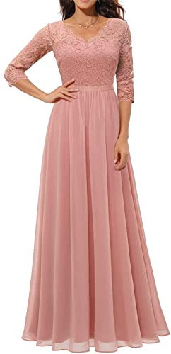 Geagodelia Robe de Soirée Cocktail Mi-Longue Femme Double Couche Fendue Robe Midi en Tulle Col V pour Mariage Cérémonie Bal Chic et Élégante