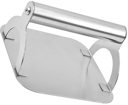 IMIKEYA Presse à Burger Acier Inoxydable Outil De Cuisson Robuste Pour Préparer Des Hamburgers Et Viande Hachée Accessoire De Grillade Pour Et Barbecues