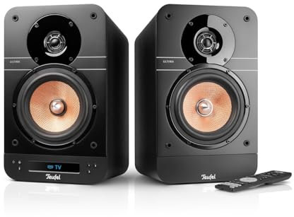 Teufel Ultima 25 Active Pareja de Altavoces Activos con Receptor AV Integrado: compatibles con el televisor (Black)