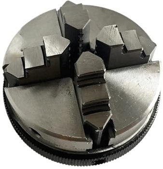 MUHM Drehfutter 63 mm 4-Backen-Holzfutter K02-63 Mini-Bohrfutter 4-Backen-Selbstzentrierungsfutter for Holzdrehmaschine