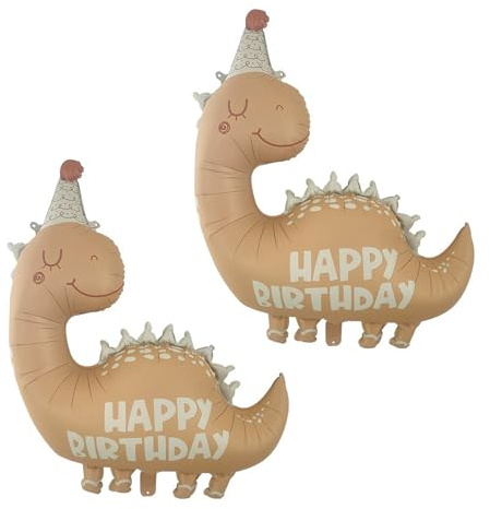 Dinosaurier Luftballons Mattes Dino Ballon 2 Stück Happy Birthday Luftballons Dino Geburtstag Ballons Große Helium Folie Ballon Jungle Geburtstag Deko Jungen Mädchen