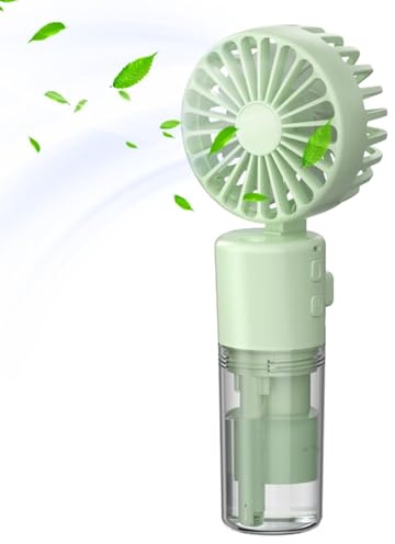 Genérico Ventilador de Nebulización Portátil Plegable con Pulverización de Agua - Nebulizador de Mano para Refrigeración en Suministros de Verano