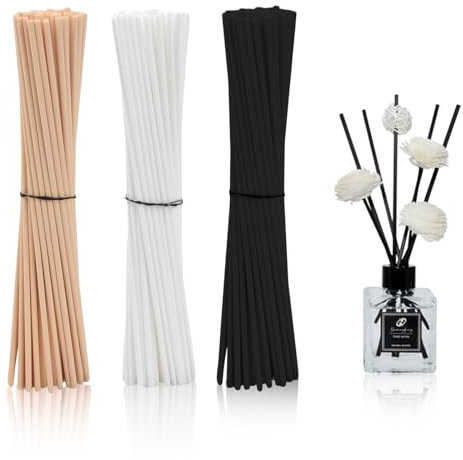 180 Stück Reed Diffuser Sticks, Duftstäbchen Nachfüllpack, Rattanstäbchen für Raumduft, Ersatz Diffuser Sticks, Ersatz Duft Stäbe Für Raumduft, Rattanstäbchen Holzstäbchen Sticks