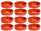 Tradineur - Pack de 12 Cazuelas Redonda de Barro - Apta para vitro y Horno - Ideal para guisos y asados caseros - Ø 16 cm.