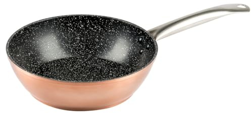 Levitantes Padella Honda in rame e alluminio forgiato Ø32 cm, ideale per cucinare a fuoco lento, soffriggere, friggere e preparare stufati.