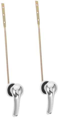 GALPADA 2pièces Poignée De Chasse Eau Pour Toilette Remplacement Simple Et Pratique Compatible Avec Réservoirs Standard Levier De Toilette Facile à Installer