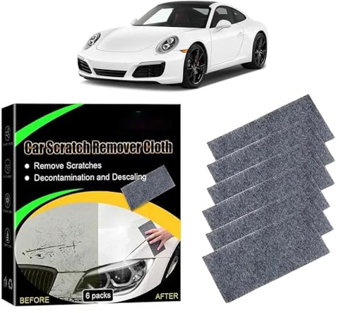 Nano Sparkle Auto Kratzer Entferner - Original Nanosparkle Tuch, Magic Tuch für Autokratzer (6 Stück)