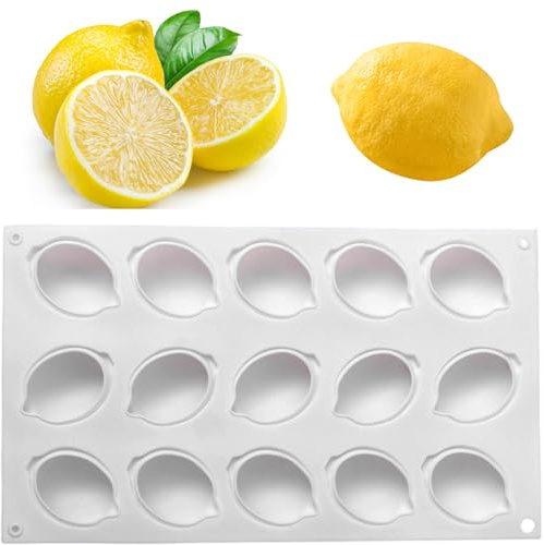 Cedric Grolet Moules en silicone citron pour desserts et pâtisseries DIY Moule en silicone pour gâteaux et décorations de fête 297 x 174 x 29 mm