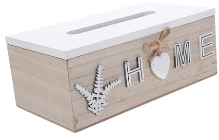 Cabilock Rustic European Vintage Wooden Tissue Box Holder Elegant Facial Tissue Dispenser for Bedroom Bathroom Toilet Multifunctional Napkin Storage Organizer Space Saving Decor