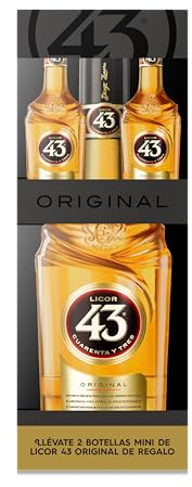 Licor 43 - Pack Licor 43 Original + 2 Botellas Mini de Regalo - Botella 700 ml