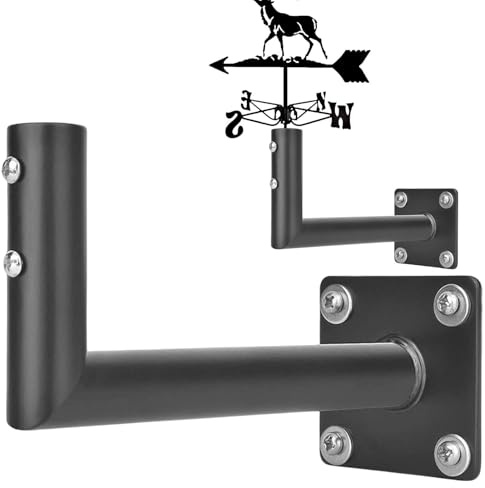 Weathervane Roof Mount - 3.25 X 3.25 X 7.76inch Steel Weathervane Bracket | Adjustable Rust-Resistant Mounting Base For Outdoor Wind Vane | Roof Mount - Garden Yard Barn Use