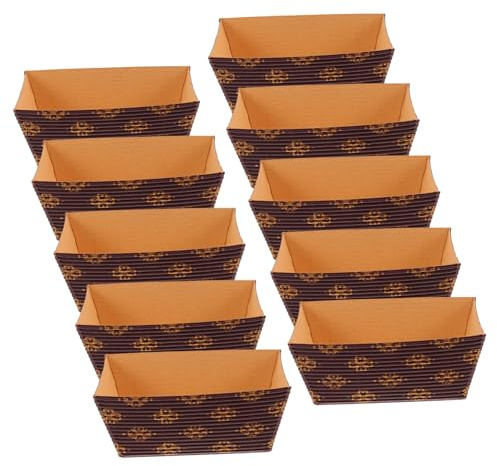 COOLHIYA Moldes Rectangulares para Pan y Bizcochos, 25 Piezas de Papel Apto para Horno, Resistentes a Altas Temperaturas, Perfectos para Repostería y Eventos