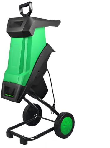 Biotrituratore Multifunzione Legno,Trituratore Elettrico 2400 W 30mCable
