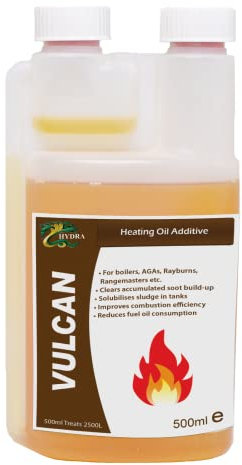 HYDRA VULCAN Heating oil additive, 500ml treats up to 2,500 litres, additive for kerosene, additive for heating oil, heating oil for home additive, additive for kerosene